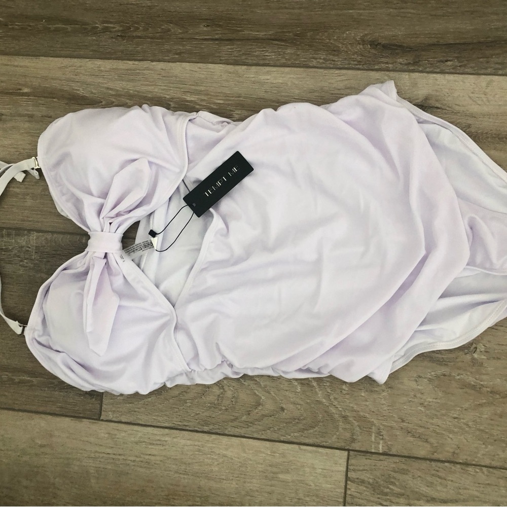 New White One Piece Swimsuit